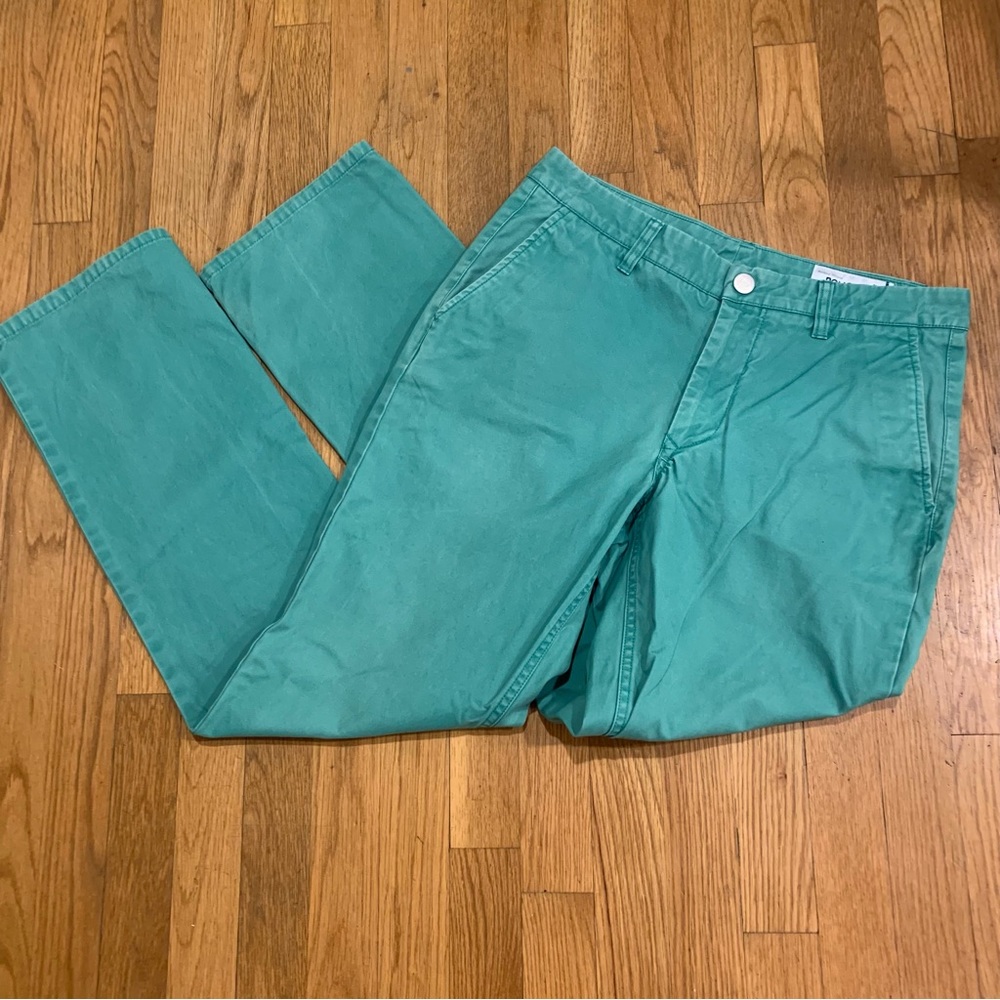 Bonobos Green Straight Fit Washed Chinos 31/32